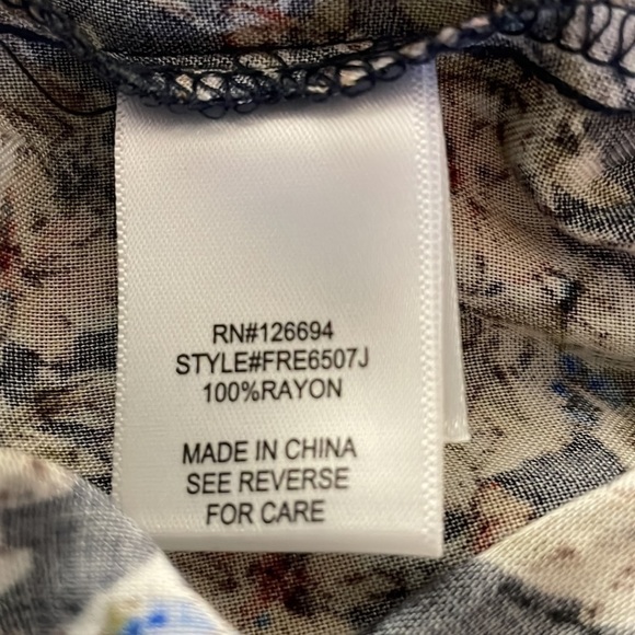 Live To Be Spoiled Pants Wide Leg Flare Floral Pull On Bohemian Casual Sz Large - Picture 8 of 10